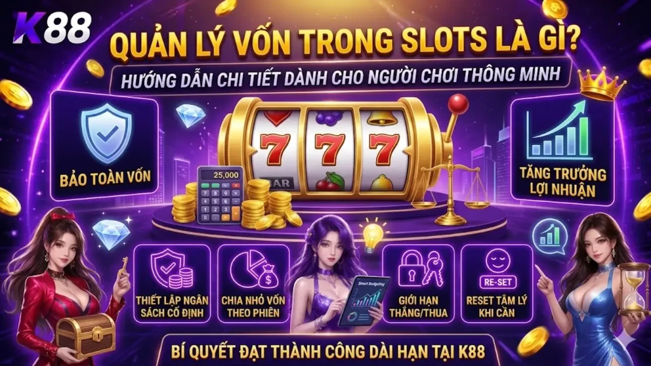 K88 Quản Lý Vốn Khi Chơi Slots: Chiến Lược Giữ Vốn Lâu Dài Cho Người Chơi